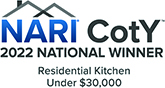 NARI 2022 CotY_Residential Kitchen Under $30k_National Winner